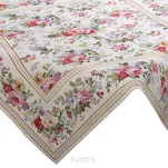 Nakładka gobelinowa 100x100 4088 naturalna różowa wzór kwiatu wiśni - 2