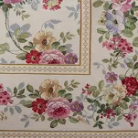 Nakładka gobelinowa 100x100 4088 naturalna różowa wzór kwiatu wiśni - 3