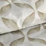 Pościel satynowa 220x200 SPRING 103 jasny beż z motywem geometrycznym z kolekcji Classic - 2