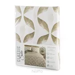 Pościel satynowa 220x200 SPRING 103 jasny beż z motywem geometrycznym z kolekcji Classic - 6