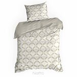 Pościel satynowa 220x200 SPRING 103 jasny beż z motywem geometrycznym z kolekcji Classic - 4