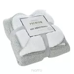 Koc 150x200 PANDA srebrny biały dwustronny niezwykle miękki - 3