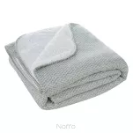 Koc 150x200 PANDA srebrny biały dwustronny niezwykle miękki - 4