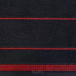 Ręcznik 30x50 MIRA czarny zdobiony bordiurą w pasy 500 g/m2 - 3