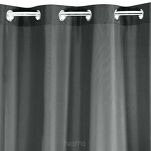 Zasłona na przelotkach 140x250 RITA jednokolorowa grafitowa z miękkiej tkaniny - 4