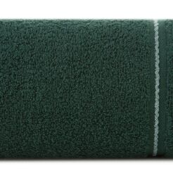 Ręcznik bawełniany 30x50 EMINA ciemna zieleń ze stebnowaną bordiurą