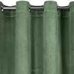 Zasłona gotowa na przelotkach 140x250 ROSA welwetowa ciemna mięta Design 91 - 5