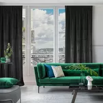 Zasłona na taśmie 135x300 ROSA welwetowa pudrowy Design 91 - 15