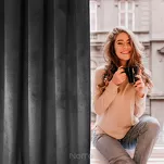 Zasłona na taśmie 135x300 ROSA welwetowa pudrowy Design 91 - 13