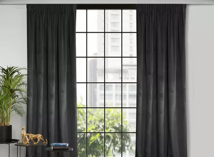 Zasłona na taśmie 135x300 ROSA welwetowa pudrowy Design 91