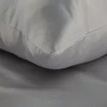 Pościel bawełniana 220x200 HARMONY srebrna gładka - 4