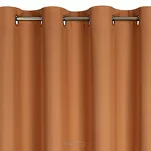 Zasłona na przelotkach 140x250 RITA jednokolorowa ruda z miękkiej tkaniny - 5