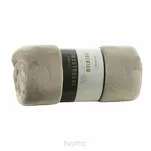 Koc jednokolorowy 150x200 TEDY beżowy imitujący buklę - 5