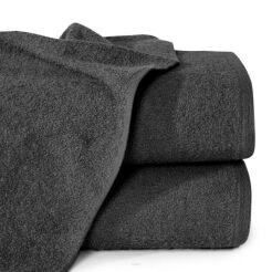 Ręcznik bawełniany 30x50 GŁADKI 1 jednokolorowy czarny