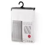 Firana na taśmie 300x270 MARGO biała błyszcząca o gęstym drobnym splocie - 19