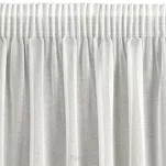 Firana na taśmie 300x270 MARGO biała błyszcząca o gęstym drobnym splocie - 3