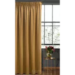 Zasłona gotowa na taśmie 140x270 SIBEL welwetowa Pierre Cardin miodowa jednokolorowa - 5