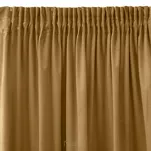 Zasłona gotowa na taśmie 140x270 SIBEL welwetowa Pierre Cardin miodowa jednokolorowa - 4