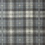 Koc świąteczny 200x220 SANTA 2 szary kremowy bawełniany w kratę - 3