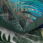 Pościel z makosatyny 160x200 PAVO zielona paw egzotyczny wzór z kolekcji Premium - 5