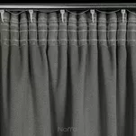 Zasłona na taśmie 130x300 CARLO zaciemniająca typu blackout popielata z tkaniny strukturalnej - 13