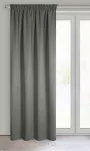 Zasłona na taśmie 130x300 CARLO zaciemniająca typu blackout popielata z tkaniny strukturalnej - 8