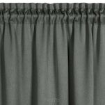 Zasłona na taśmie 130x300 CARLO zaciemniająca typu blackout popielata z tkaniny strukturalnej - 6