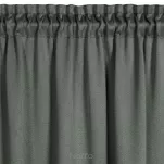 Zasłona gotowa na taśmie 130x300 CARLO zaciemniająca typu blackout popielata z tkaniny strukturalnej - 9