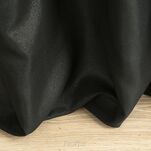 Zasłona na taśmie 140x270 AGGIE jednokolorowa czarna z dodatkiem lureksu błyszcząca - 2