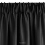 Zasłona na taśmie 140x270 AGGIE jednokolorowa czarna z dodatkiem lureksu błyszcząca - 5