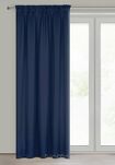Zasłona na taśmie 135x270 LOGAN zaciemniająca granatowa jednokolorowa z półmatowej tkaniny - 8
