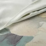 Koc 150x200 ALINE niebieski z wzorem pastelowych kwiatów z kolekcji Premium - 5