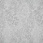 Pościel satynowa 220x200 SPRING 59 szara w subtelny wzór roślinny - 5