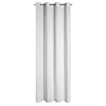Zasłona na przelotkach 140x250 PIERRE welwetowa biała jednokolorowa - 6