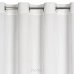 Zasłona na przelotkach 140x250 PIERRE welwetowa biała jednokolorowa - 4