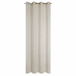 Zasłona na przelotkach 140x250 ANGELICA beżowa z etaminy z wzorem deszczyku - 9