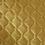 Narzuta welwetowa 200x220 DIMON miodowa pikowana w geometryczny wzór - 2