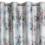 Zasłona na przelotkach 140x250 MARISA zielona różowa z kwiatowym nadrukiem - 4