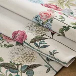 Nakładka gobelinowa 100x100 1242 naturalna z wzorem kwiatów - 2