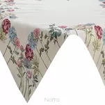 Nakładka gobelinowa 100x100 1242 naturalna z wzorem kwiatów - 4