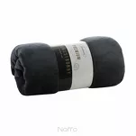 Koc na fotel jednokolorowy 70x160 TEDY czarny imitujący buklę - 6