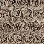 Zasłona na przelotkach 140x250 ROSES 13 Eva Minge welwetowa ciemny beż aplikacja róż 3D - 4