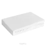 Prześcieradło z bawełny jersey 3 z gumką białe 140x200 - 5