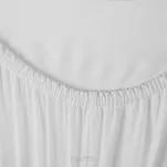 Prześcieradło z bawełny jersey 3 z gumką białe 140x200 - 6