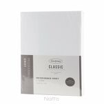 Prześcieradło z bawełny jersey 3 z gumką białe 140x200 - 4