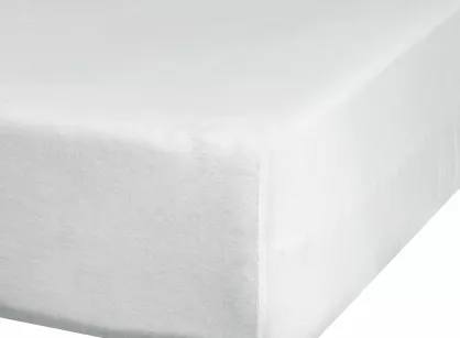 Prześcieradło z bawełny jersey 3 z gumką białe 140x200