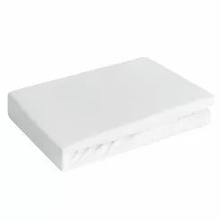 Prześcieradło z bawełny jersey 3 z gumką białe 140x200