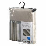 Zasłona na przelotkach 140x250 MELANIE welwetowa beżowa o aksamitnej strukturze - 6