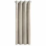 Zasłona na przelotkach 140x250 MELANIE welwetowa beżowa o aksamitnej strukturze - 11