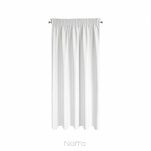 Zasłona na taśmie 140x175 RITA jednokolorowa biała z miękkiej tkaniny - 12